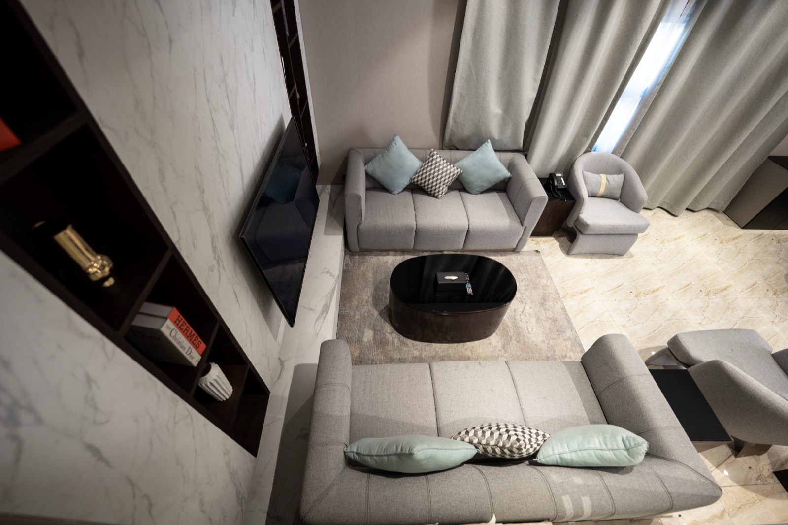 The villa's sitting room